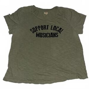 True Craft Support Local Musicians heathered Green T-shirt